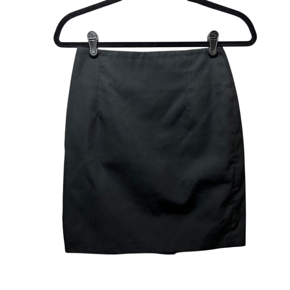 Vintage Nordstrom Classic Black Pencil Skirt Professional Office Wear Size 6 90s